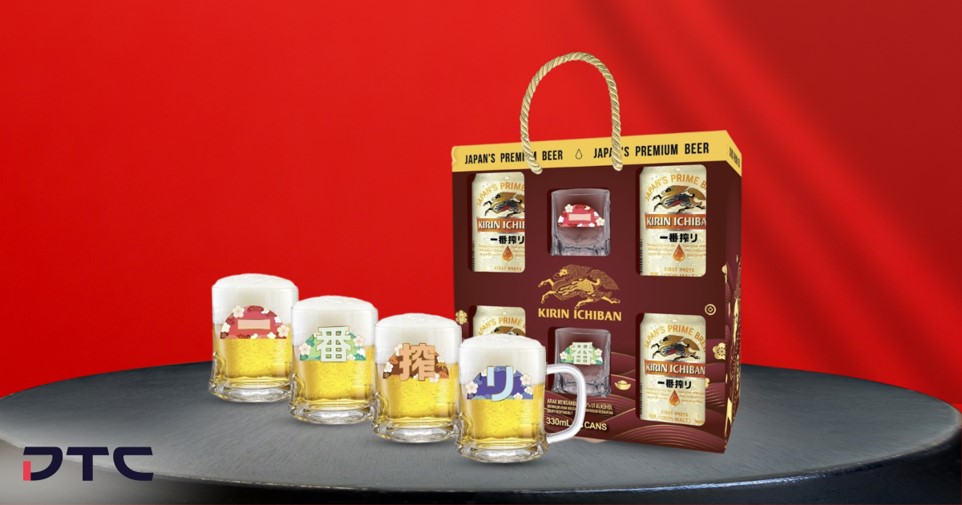 Kirin Ichiban Limited Edition CNY Mini Beer Mugs Campaign